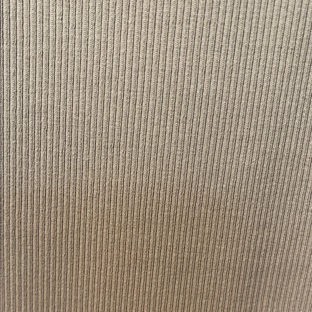 NWT H&M Cotton Ribbed Taupe Maxi Pencil Skirt - Picture 4 of 15